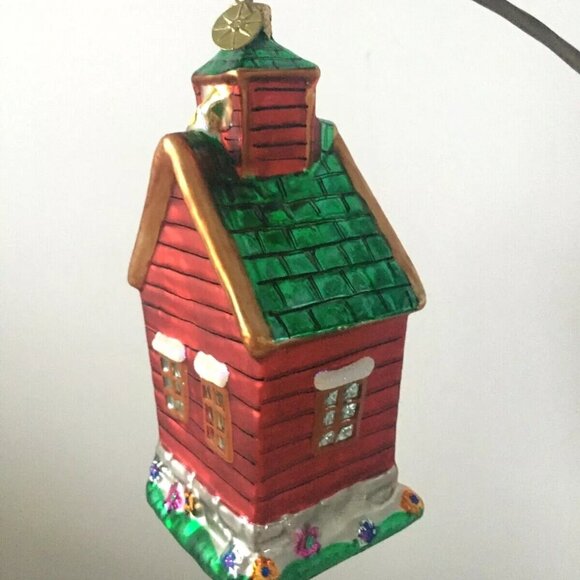 NEW Authentic Christopher Radko AL Assistance League School HOUSE Glass Ornament - Picture 10 of 12